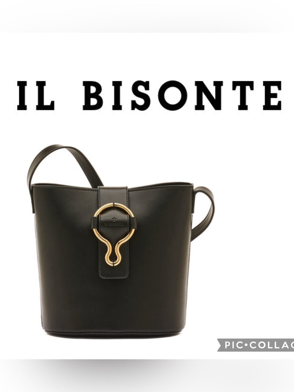 Il Bisonte  Italian Leather Consuelo Women's bucket crossbody bag🖤EUC!
